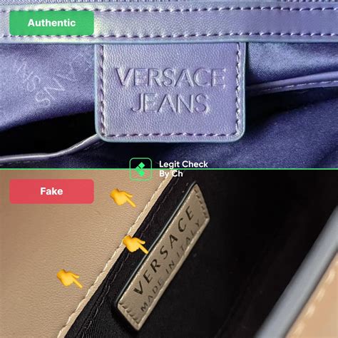 how to tell if a versace bag is real|authentication of versace products.